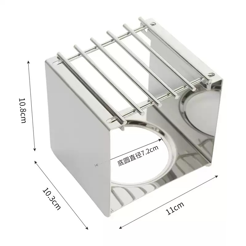 Moka Pot Stove - ขาตั้งเตาสแตนเลสทรงสี่เหลี่ยมสำหรับวางหม้อกาแฟ รองรับหม้อโมก้าพอตและอุปกรณ์ทำอาหารสำหรับการตั้งแคมป์และปีนเขา
