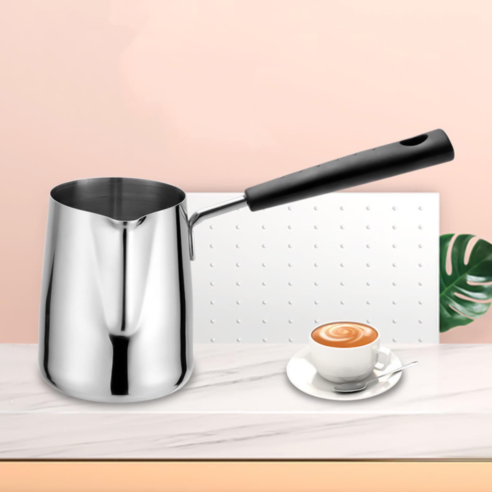 Xbloom Coffee Tea - หม้อกาแฟตุรกีขนาด 600 มล. พร้อมพวยกาสำหรับเท, อิบริกสำหรับใช้กับเตาแก๊สสำหรับชงกาแฟ, ชานม,