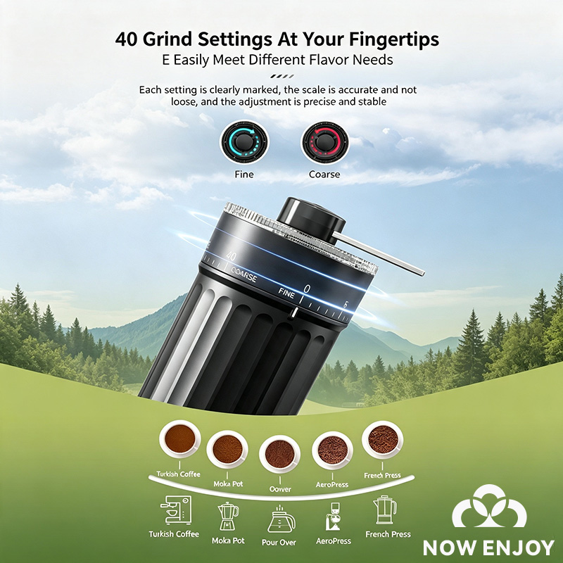 เพลิดเพลินกับเครื่องบดกาแฟแบบม - Burr Hand Grinder บทวิจารณ์และราคา