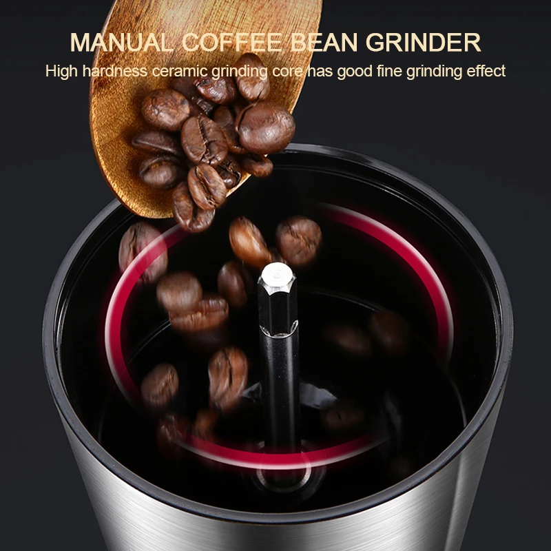 เครื่องบดกาแฟมือหมุนแบบปรับได้ - Burr Hand Grinder บทวิจารณ์และราคา