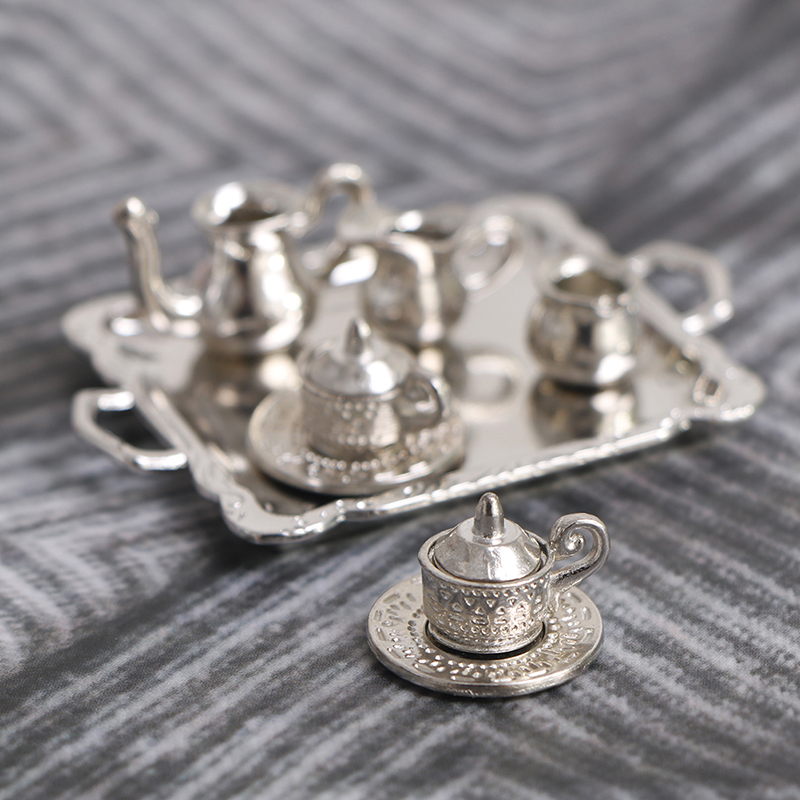 10 ชิ้น/เซ็ต 1/12 Dollhouse Mi - Coffee Tea And Sugar Set บทวิจารณ์และราคา