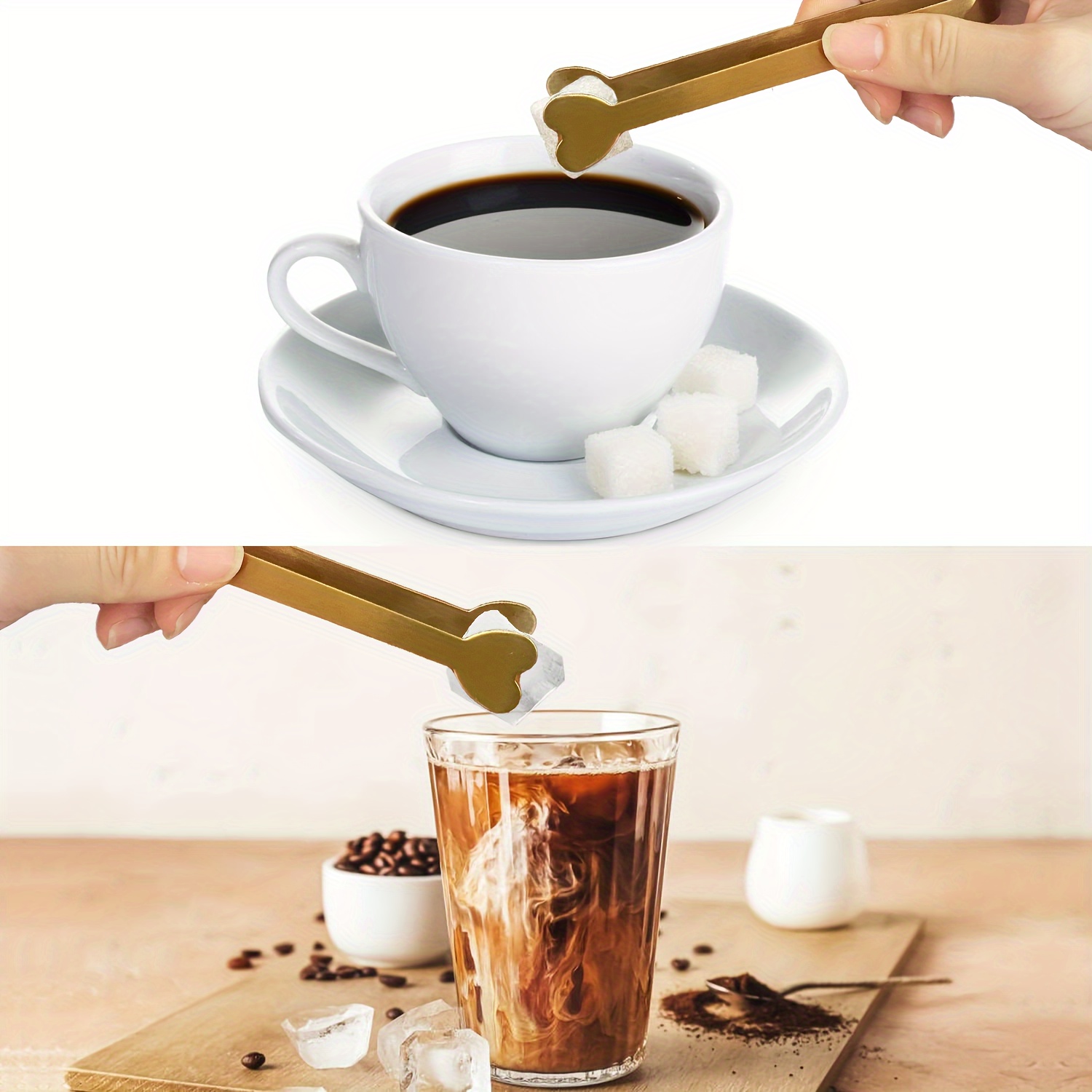 ที่คีบสแตนเลสทรงหัวใจขนาดเล็ก  - Coffee Tea Sugar บทวิจารณ์และราคา