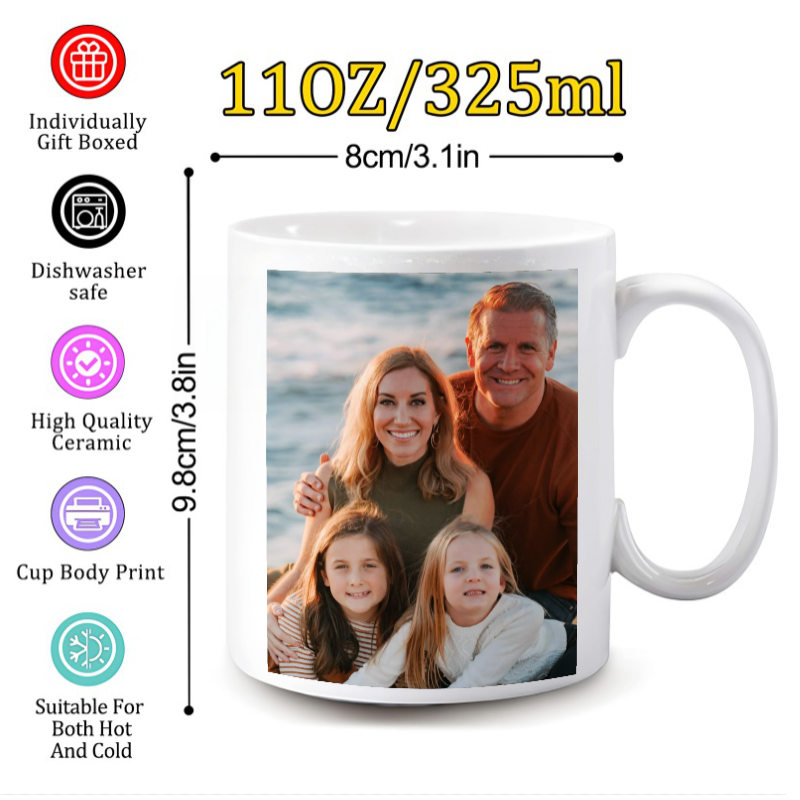 แก้วมัคแบบกำหนดเองได้ พร้อมรูป - Coffee Tea Images บทวิจารณ์และราคา
