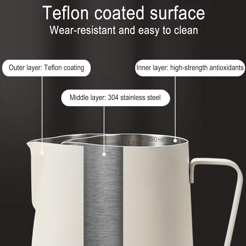 เหยือกนมสแตนเลสสำหรับวัดปริมาณ - Barista Milk Jug บทวิจารณ์และราคา