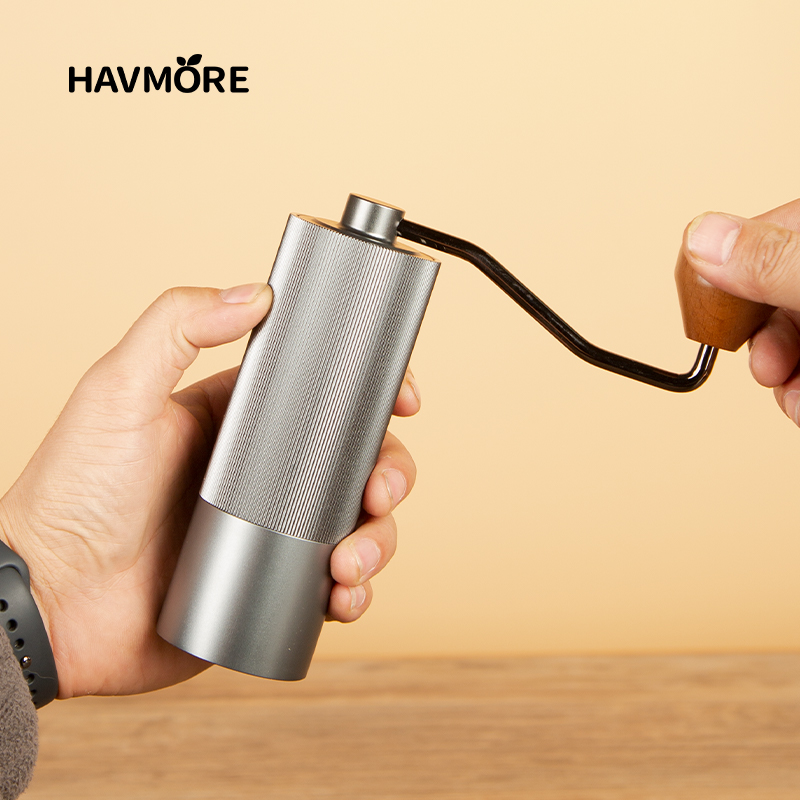 เครื่องบดกาแฟแบบแมนนวล 304 สแต - Burr Hand Grinder บทวิจารณ์และราคา