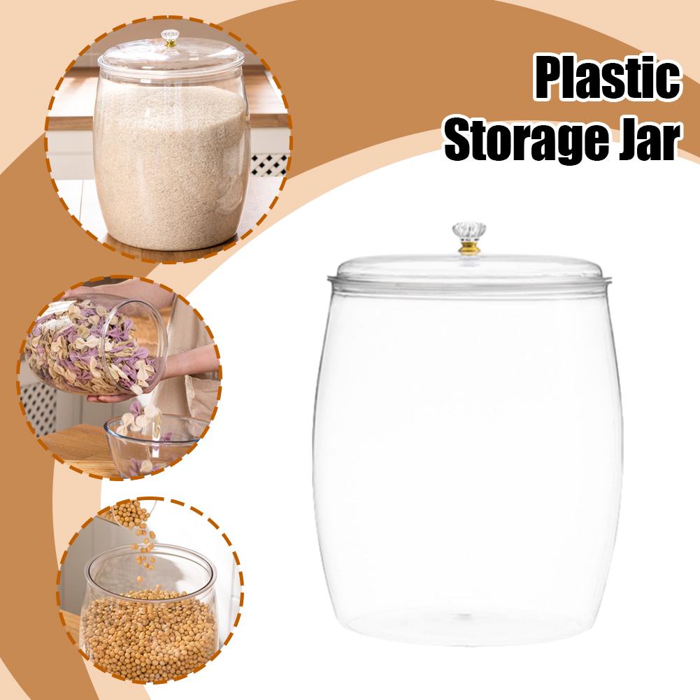 โหลพลาสติกใสขนาดใหญ่พร้อมฝาปิด - Coffee Tea Sugar บทวิจารณ์และราคา