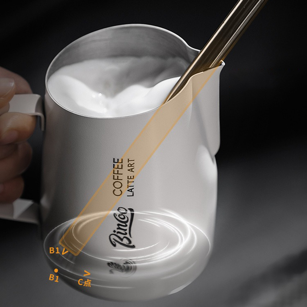 ถ้วยทำฟองนมสแตนเลสขนาด 420 มล. - Barista Milk Jug บทวิจารณ์และราคา