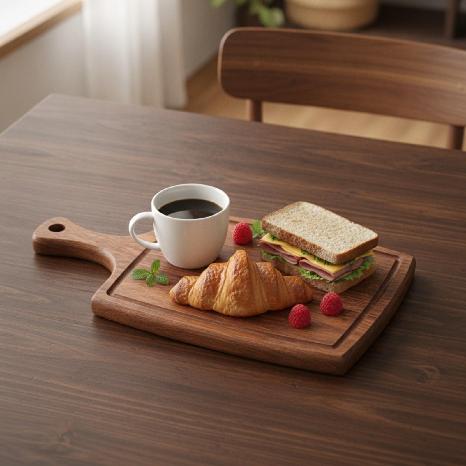 ถาดเสิร์ฟไม้ พร้อมรูสำหรับแขวน - Coffee Tea & Jane บทวิจารณ์และราคา